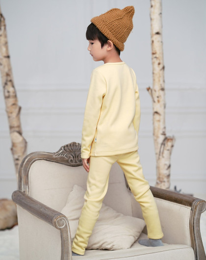 儿童休闲套装 男女童冬季保暖内衣两件套