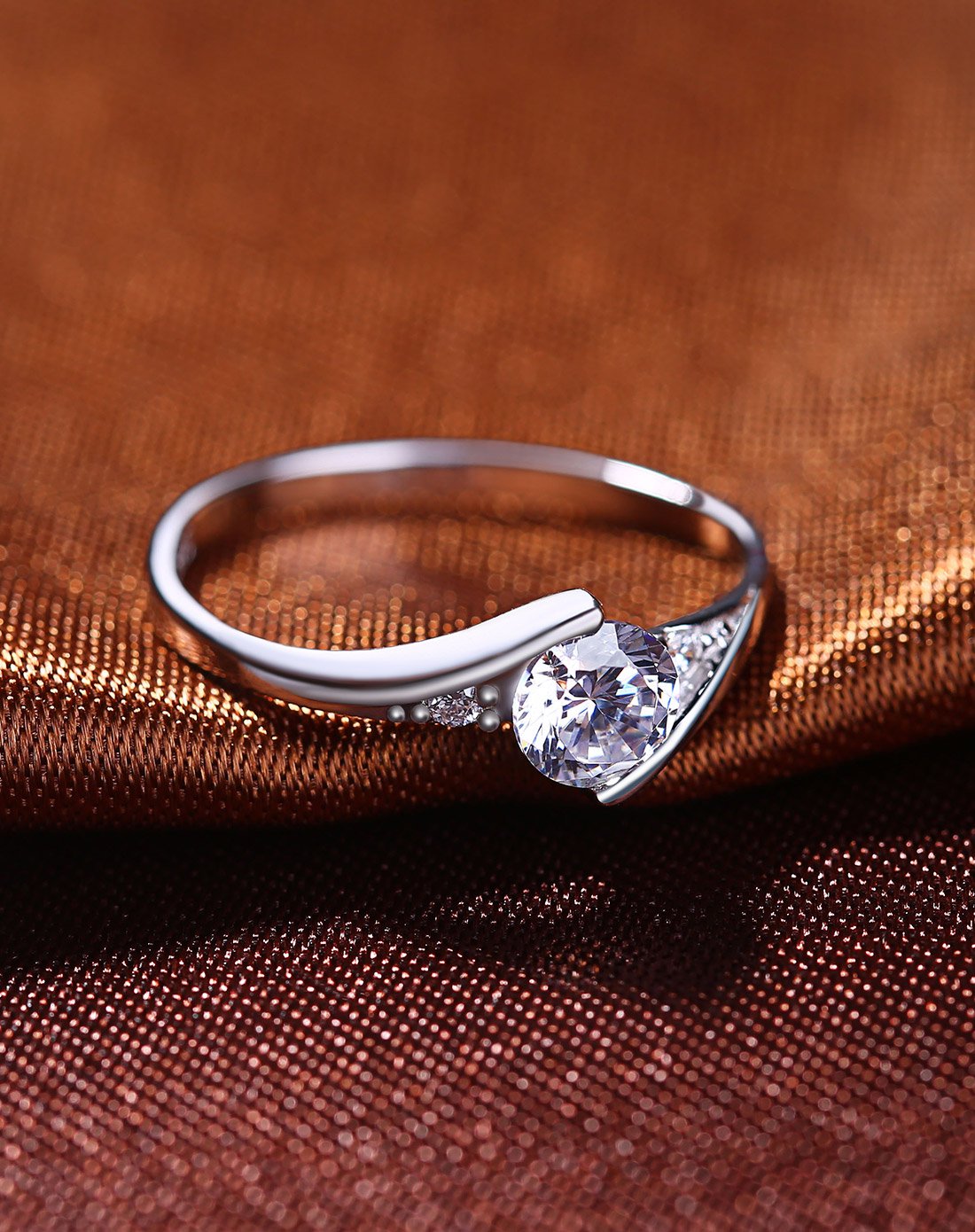 925银璀璨八心八箭闭口戒指女款