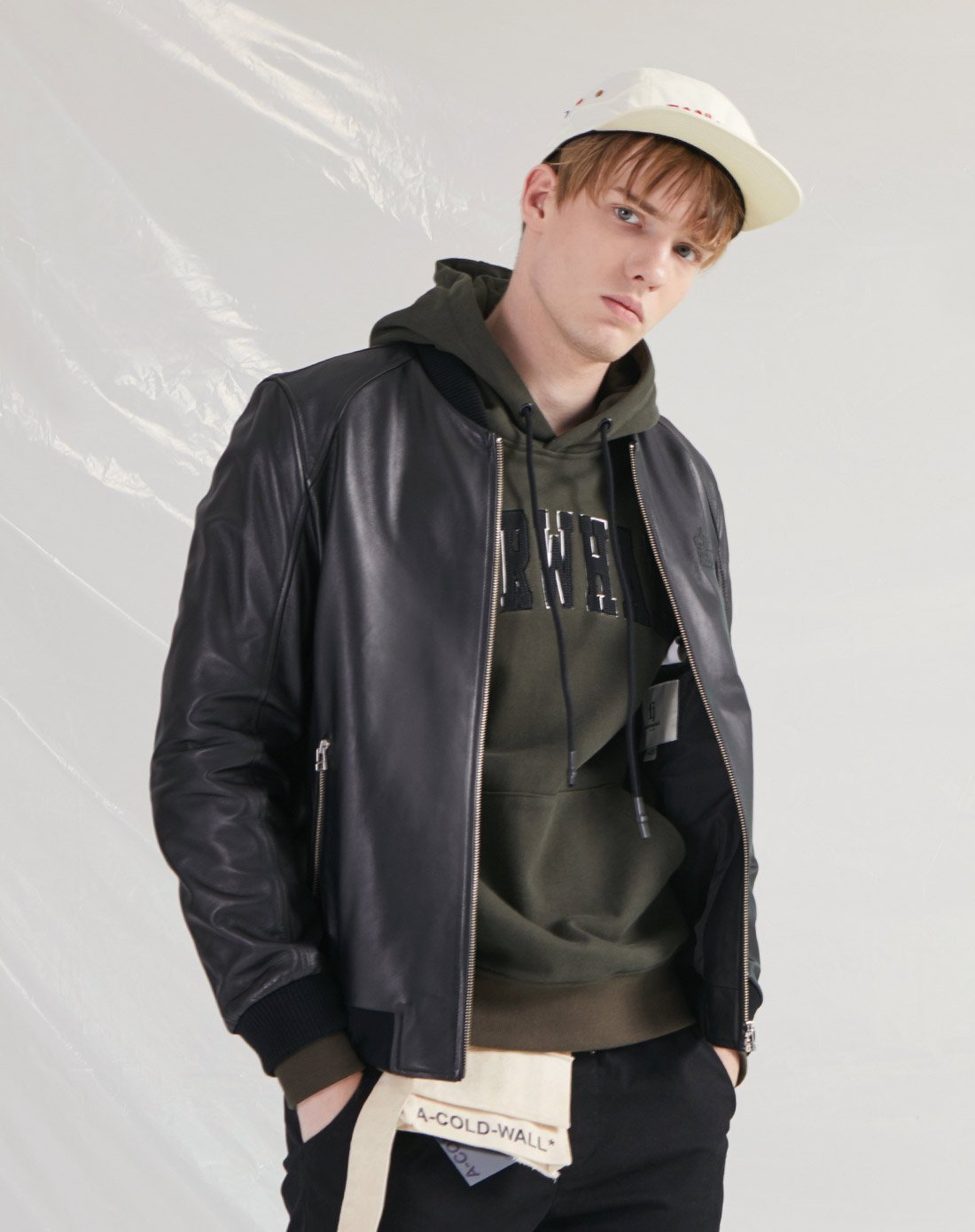 秋装新款青年修身机车服真皮男士皮衣夹克外套