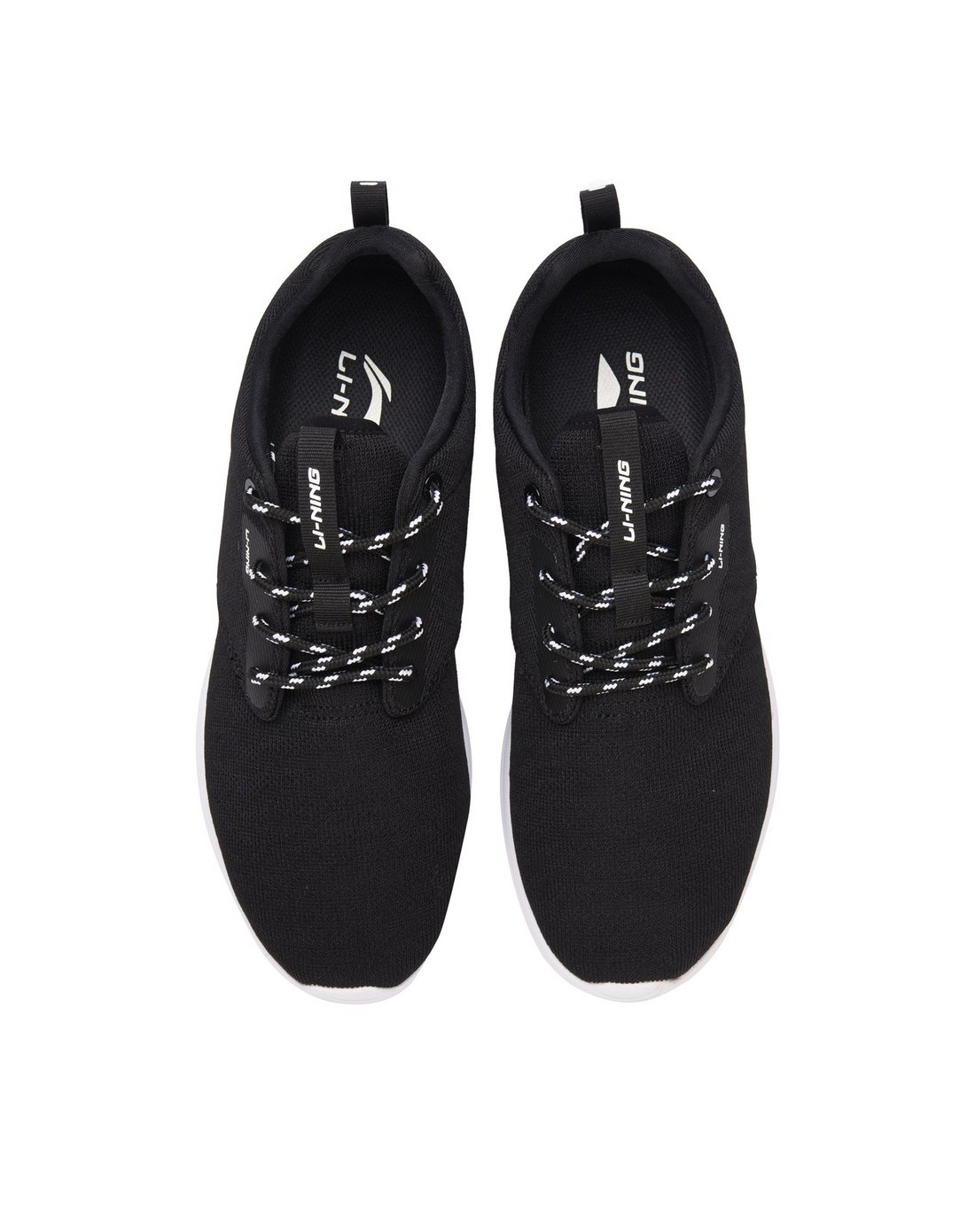 半掌气垫 男款标准黑极简跑鞋 跑步系列