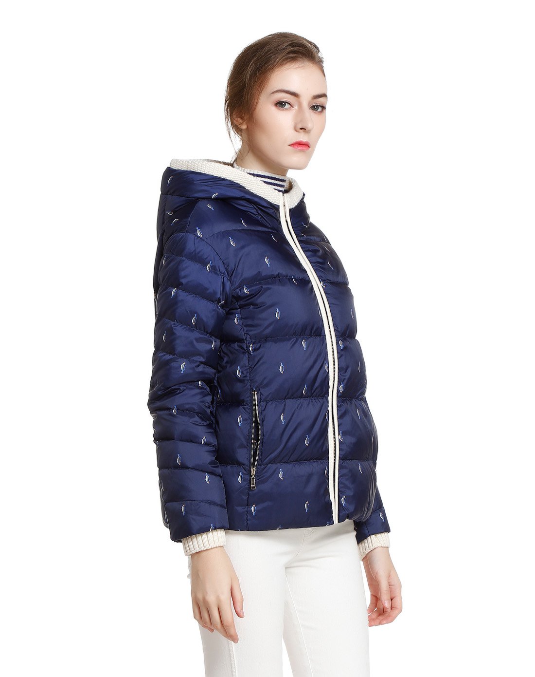 诗篇psalter连帽休闲长袖羽绒服6660930153_唯品会