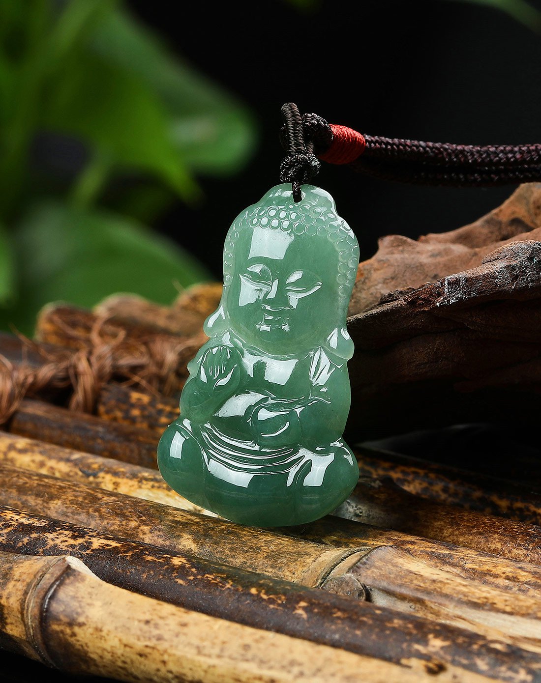 uve 冰糯种油青宝宝佛天然a货翡翠挂件/玉佛/佛公吊坠/翡翠佛公/佛公
