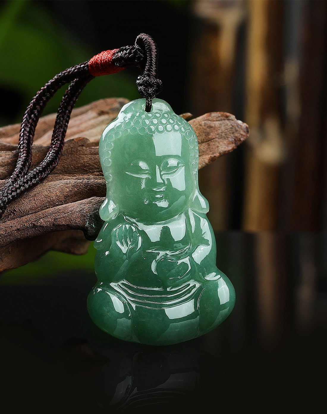 uve 冰糯种油青宝宝佛天然a货翡翠挂件/玉佛/佛公吊坠/翡翠佛公/佛公