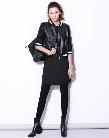 显瘦针织弹力时尚修身连袜女打底裤