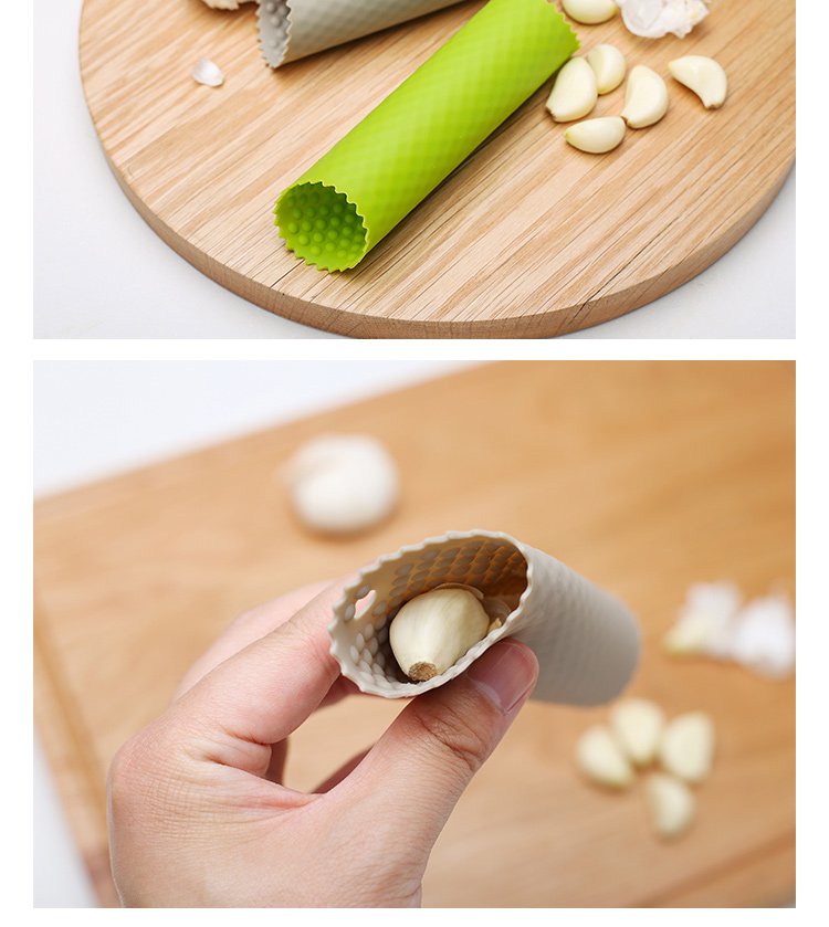 厨房硅胶手动大蒜搓皮器