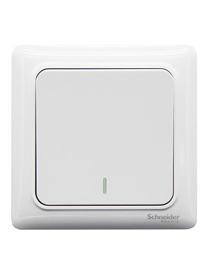 睿意白系列 10ax 250v 一位中途开关