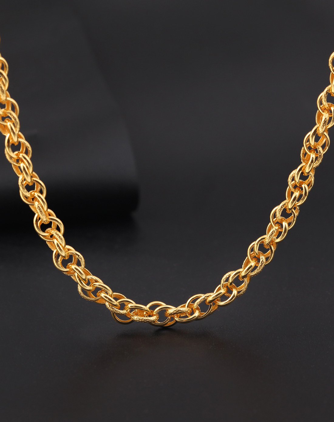 圆泰国龙头男款黄金 足金项链