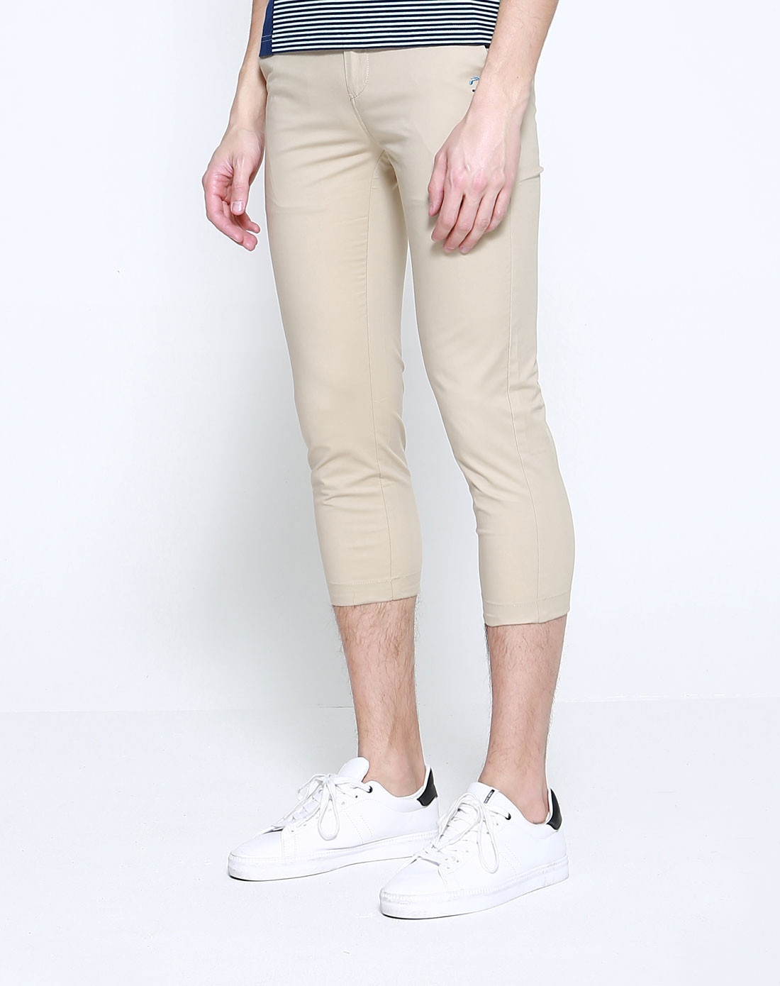 男士裤子休闲裤 七分浅色