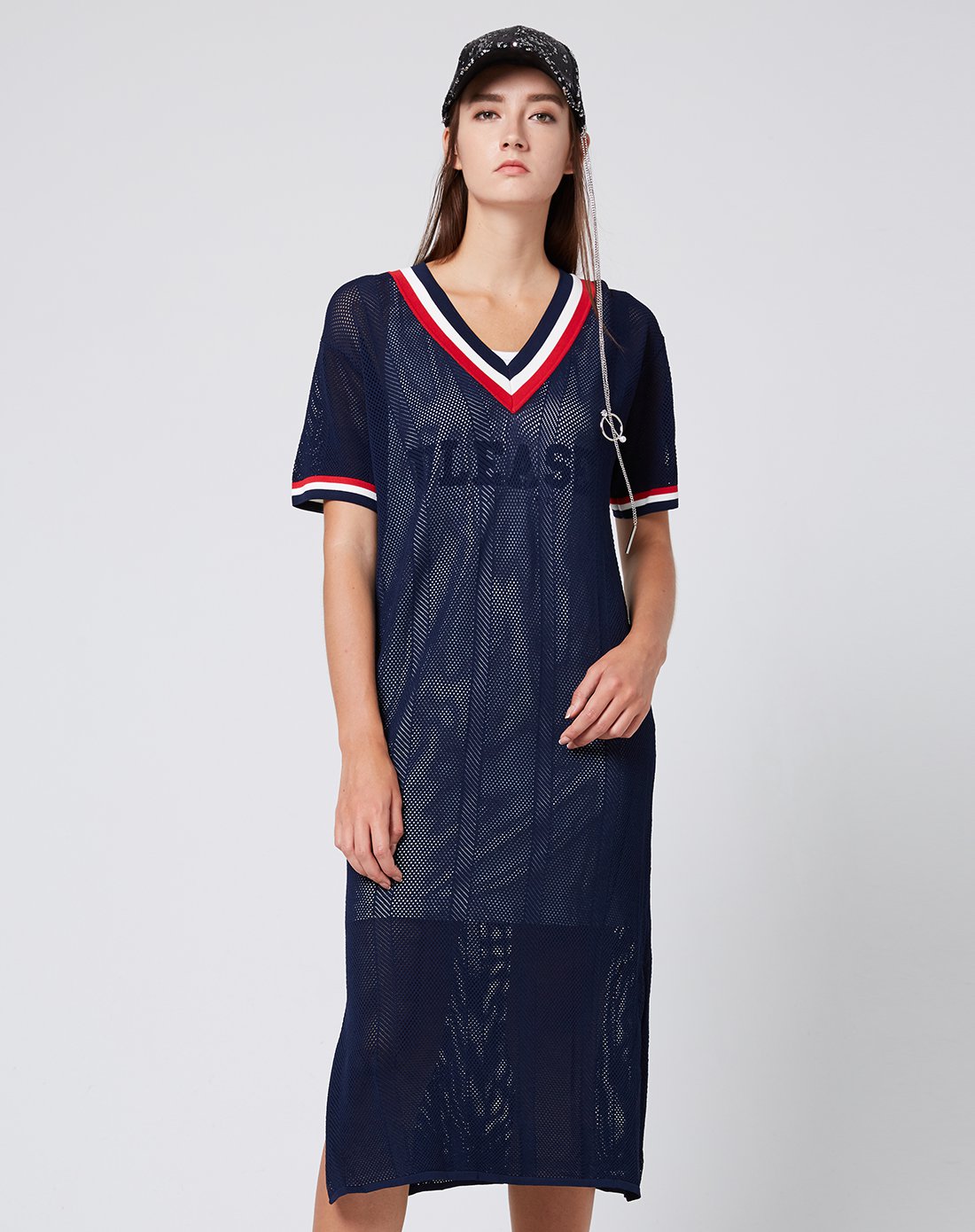 u/ti女装时尚风暴专场uti尤缇2018夏季新款欧美风连件套休闲针织