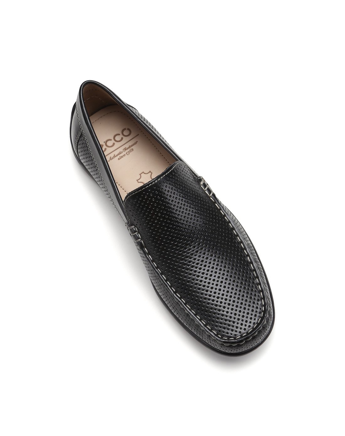 ecco爱步 2017年男鞋新款透气豆豆鞋男 经典莫克2.