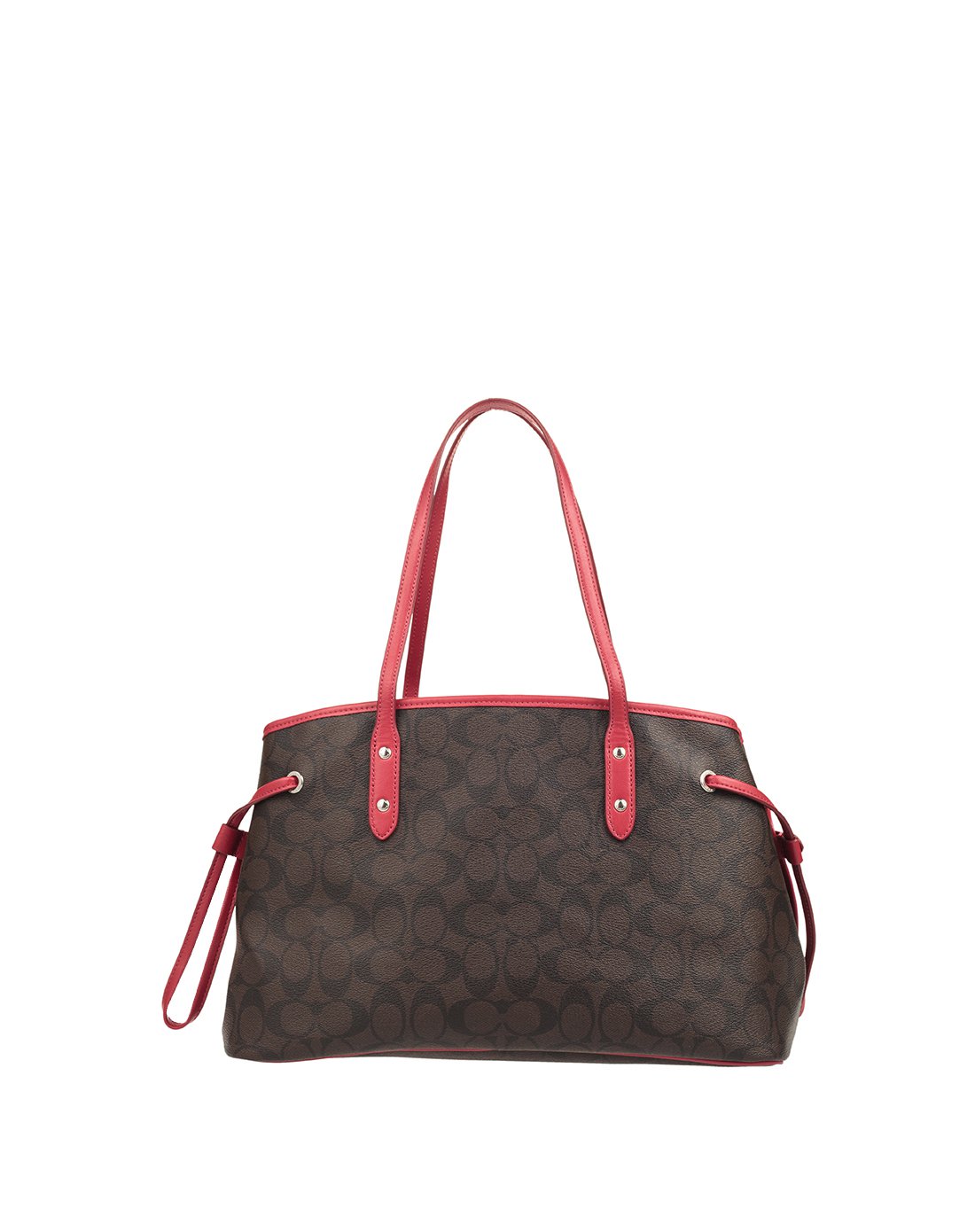 coach 蔻驰 女士皮质手提单肩抽绳鲶鱼包戴妃包 f57842