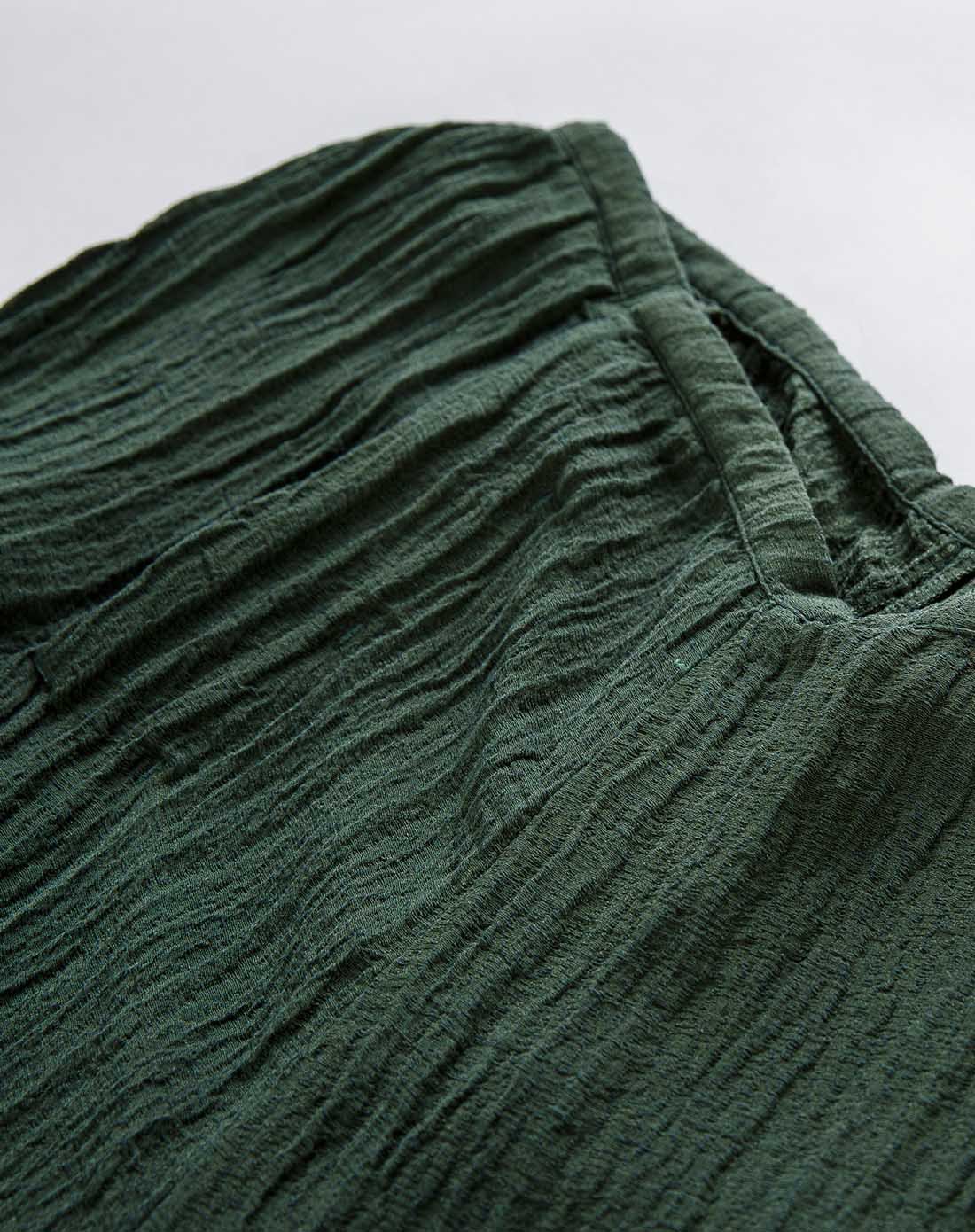 丝麻混纺休闲裤