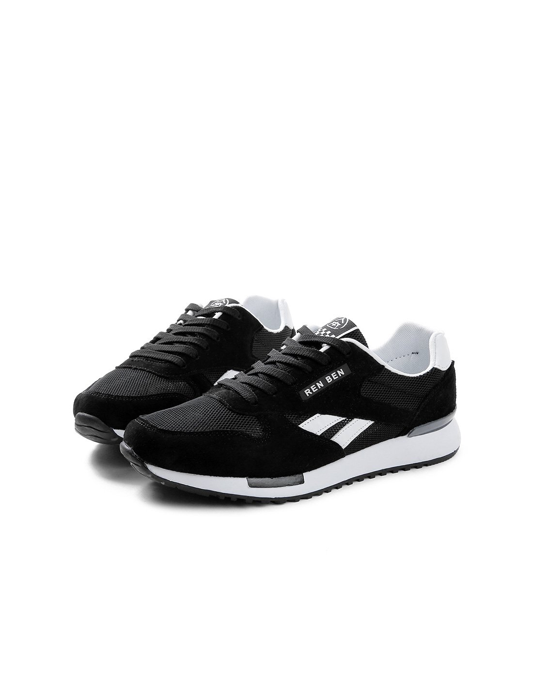 人本 男款2018夏季新款透气网面运动休闲鞋