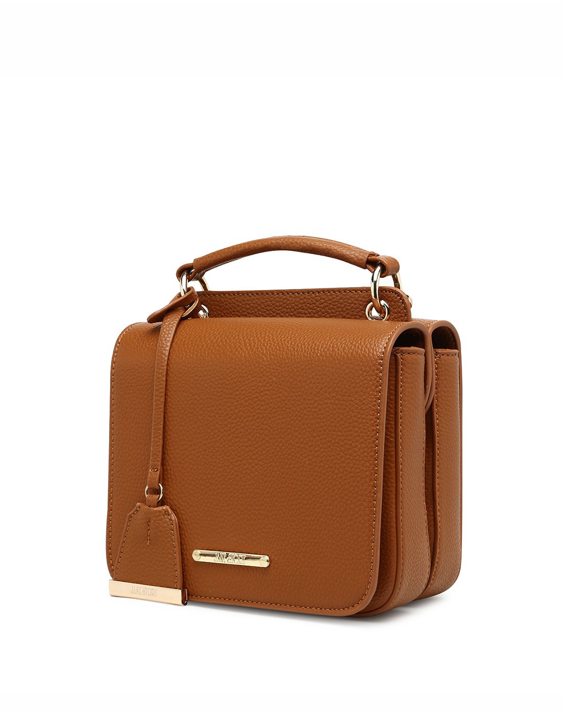 简约时尚荔枝纹手提单肩小方包