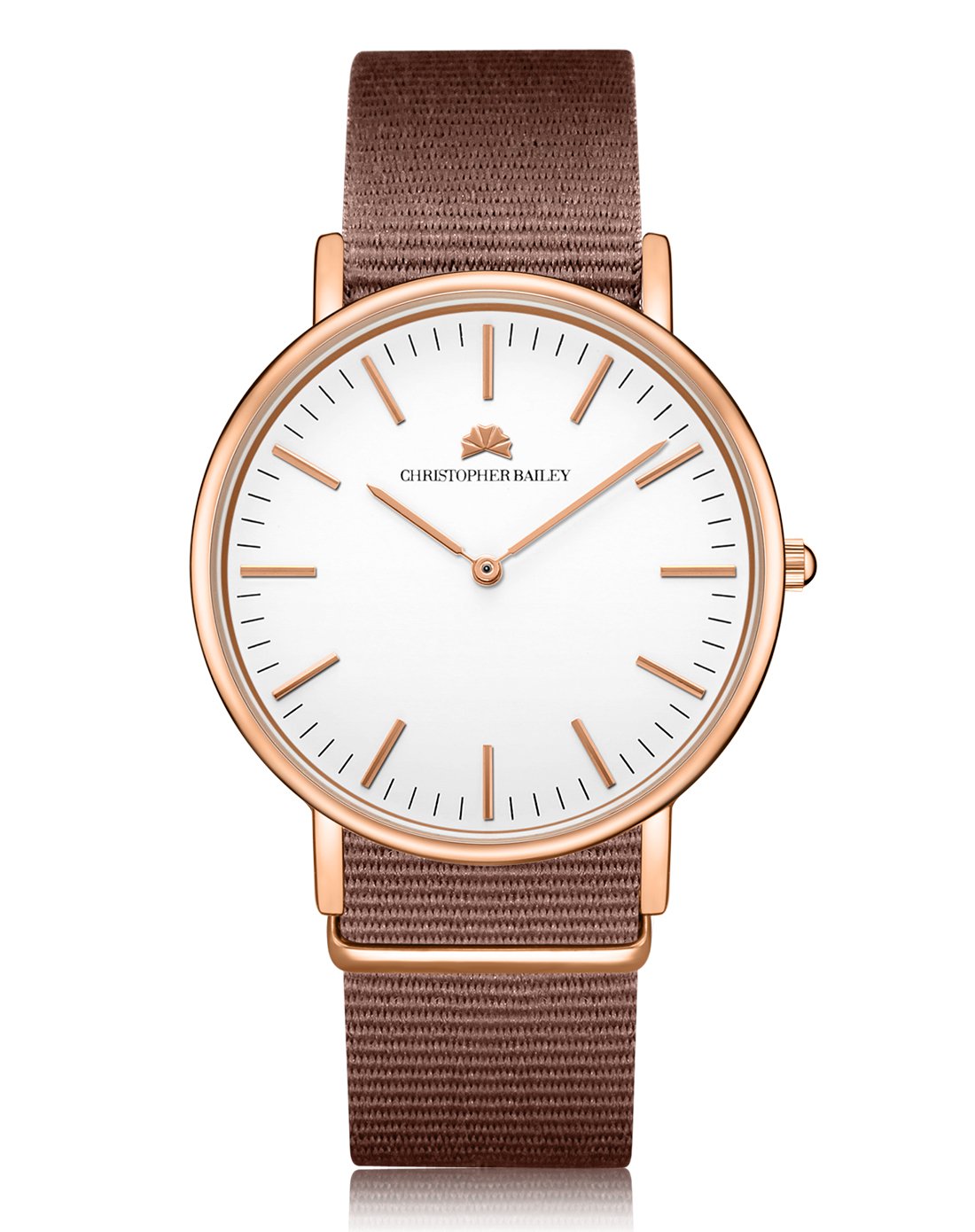 christopher bailey 北欧极简时尚休闲男式帆布腕表男士手表