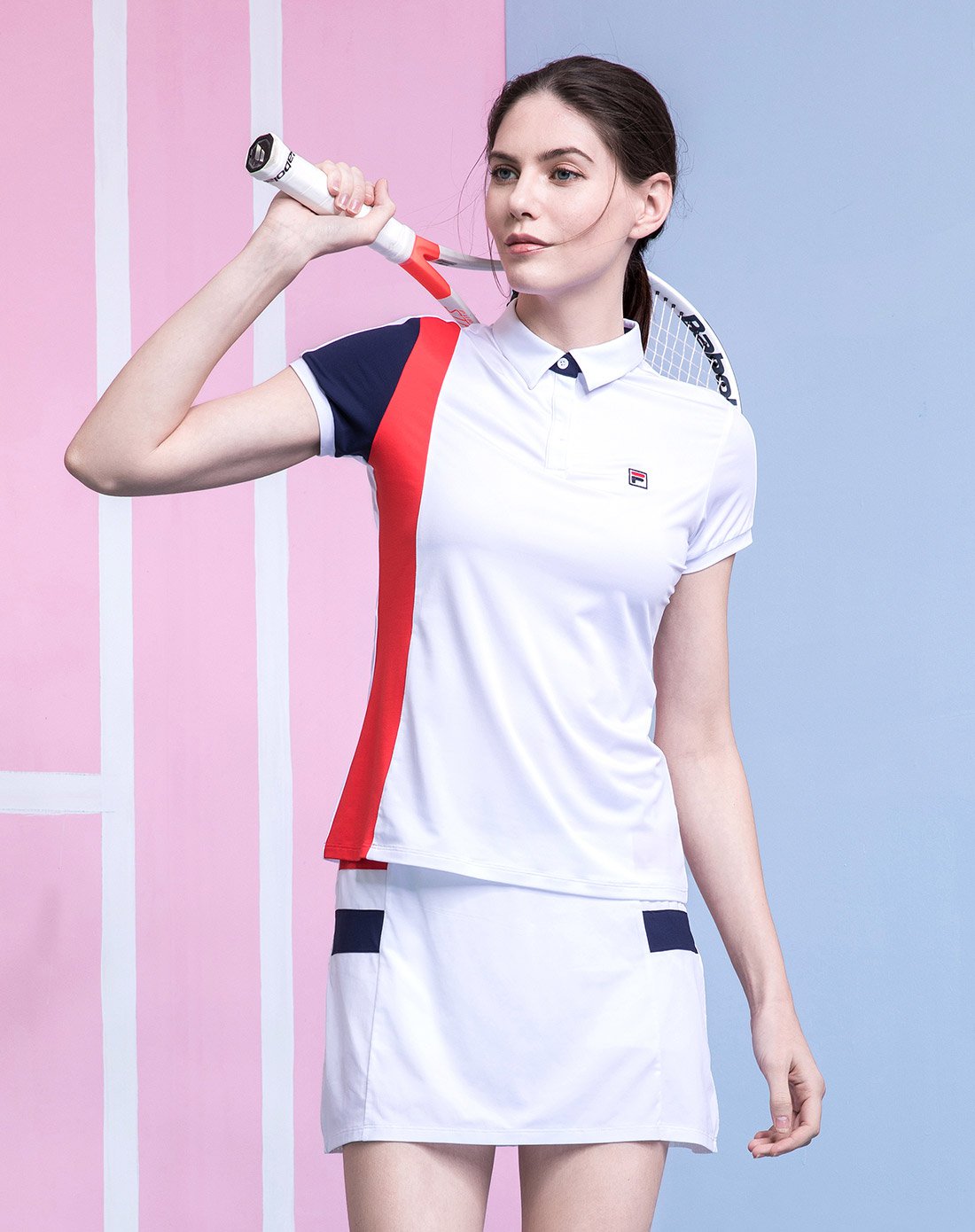 斐乐fila 女半身裙 舒适透气网球裙