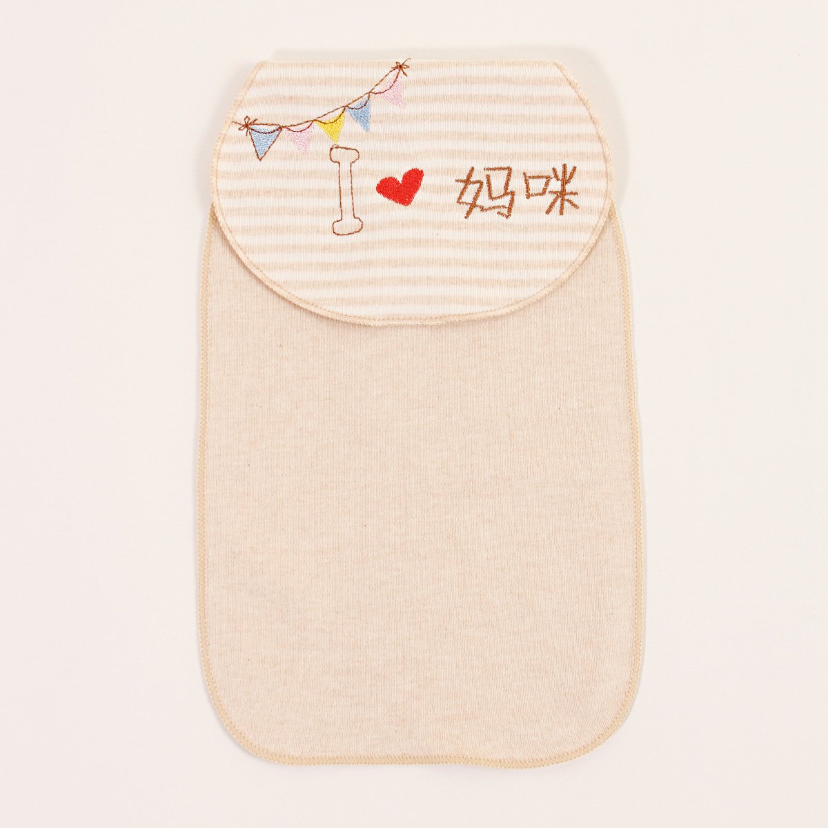 威尔贝鲁 春夏彩棉婴儿宝宝吸汗巾男女儿童隔汗巾(3条装)