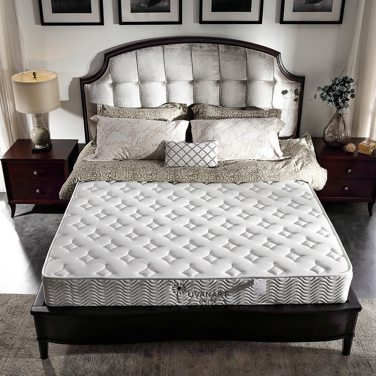 2米/1.5米/1.8米23cm厚软硬适中单双人弹簧高密度海绵天然乳胶床垫