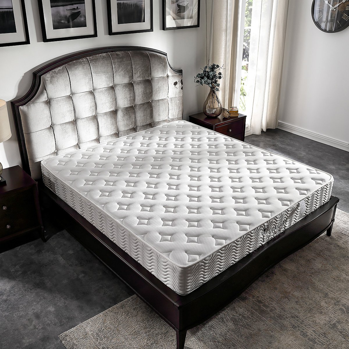 2米/1.5米/1.8米23cm厚软硬适中单双人弹簧高密度海绵天然乳胶床垫