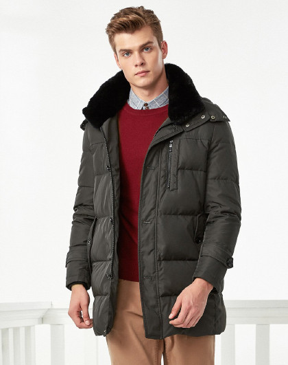 波司登波司登男款保暖商务冬季长款男士羽绒服                 唯品