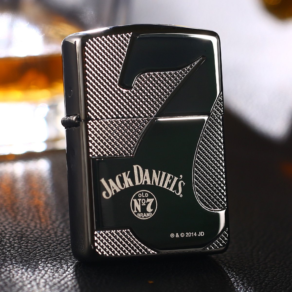 zippo打火机美国之宝 杰克丹尼7号-防风煤油打火机