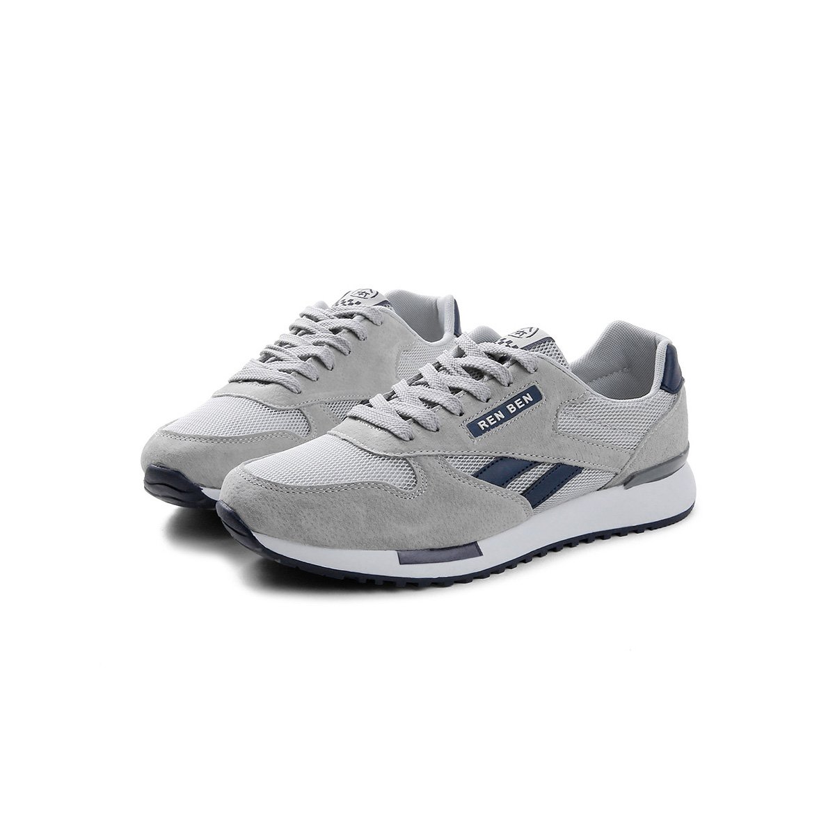 人本 男款2018夏季新款透气网面运动休闲鞋