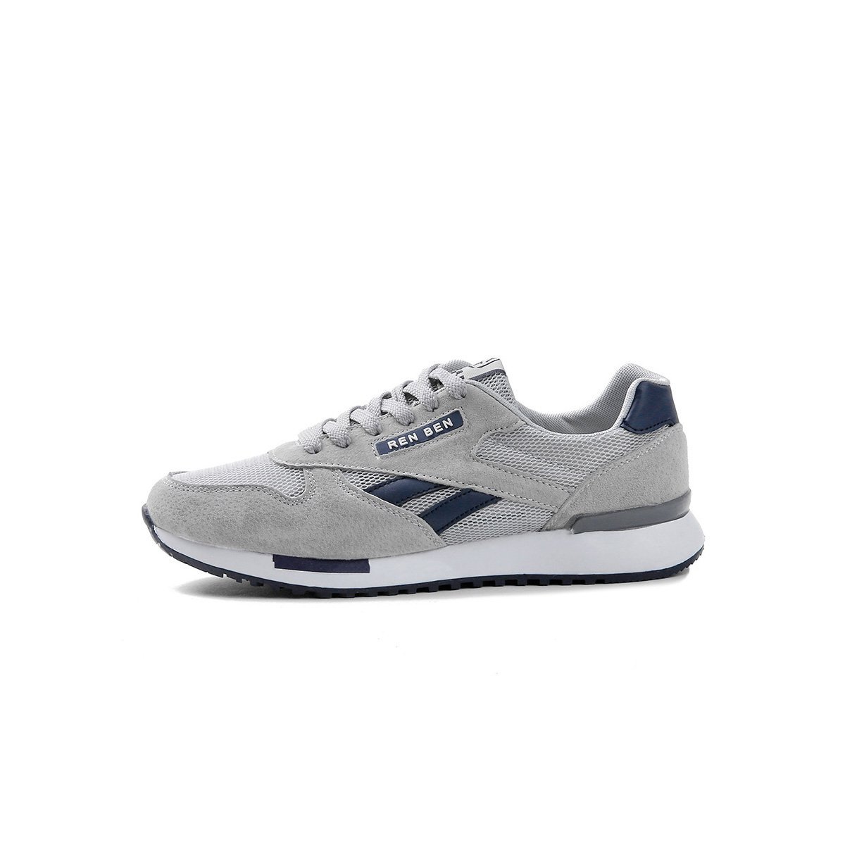 人本 男款2018夏季新款透气网面运动休闲鞋