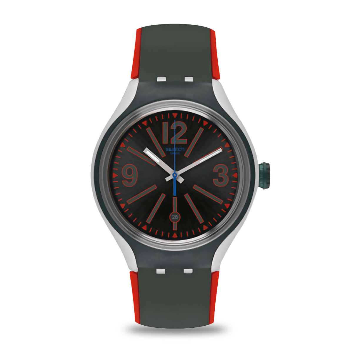 swatch 摩登品格金属石英男表南美风情