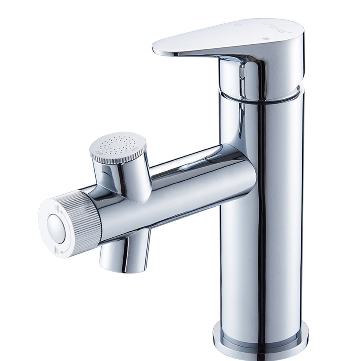 蓝藤7153全铜面盆水龙头冷热浴室单孔上喷水龙头洗脸盆台下盆龙头