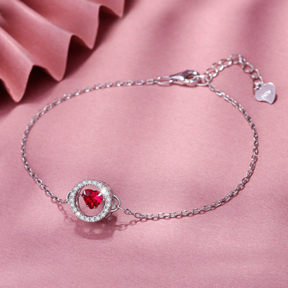 蔻斯琦跳动的心手链日韩时尚气质个性灵动百搭网红经典手环腕饰