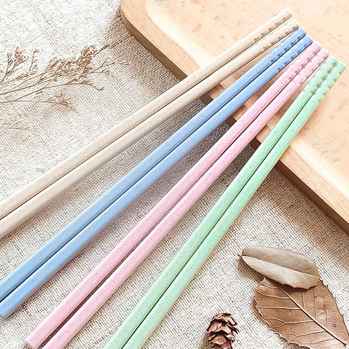 【4双装】日式小麦秸秆筷子
