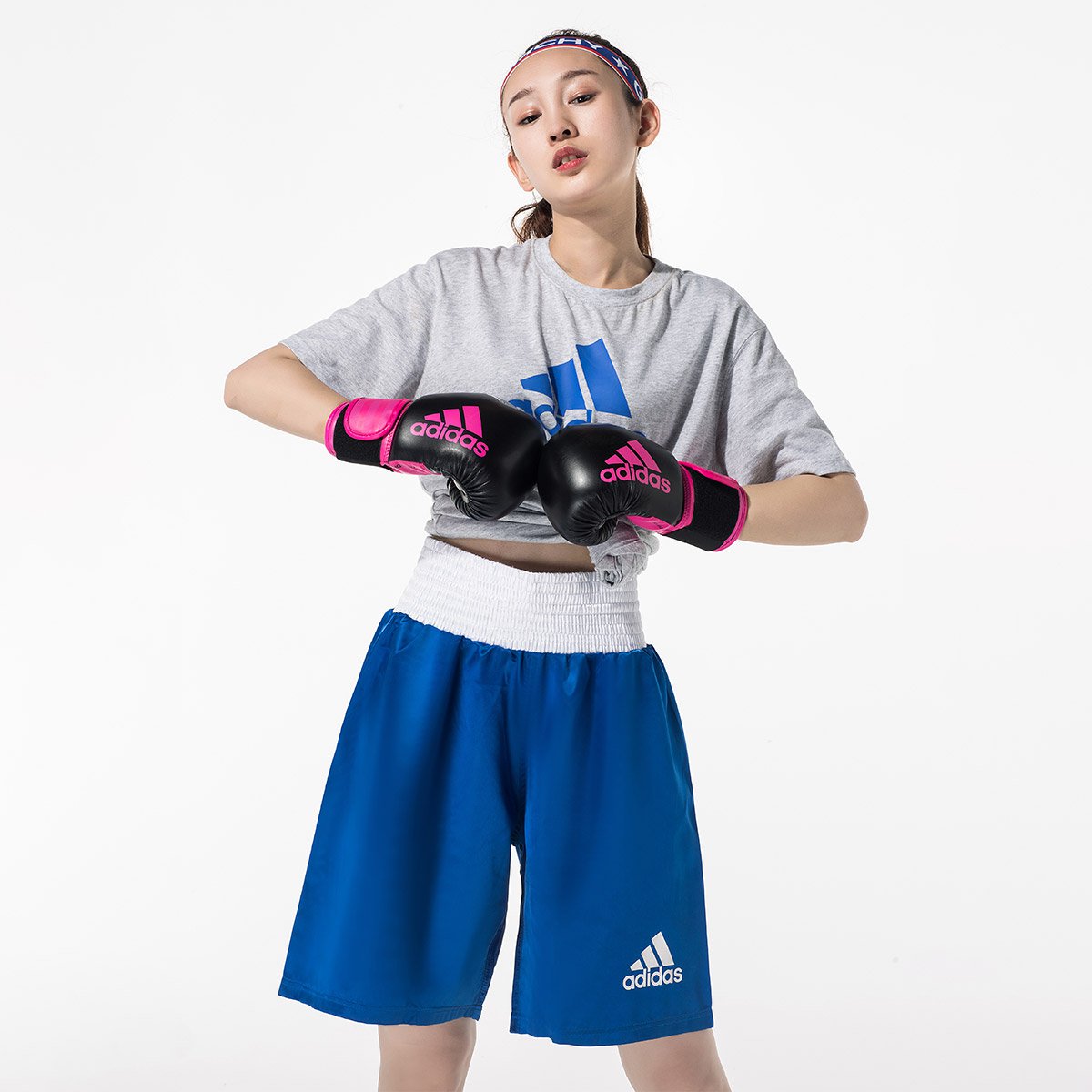 adidas boxing中性拳击短裤