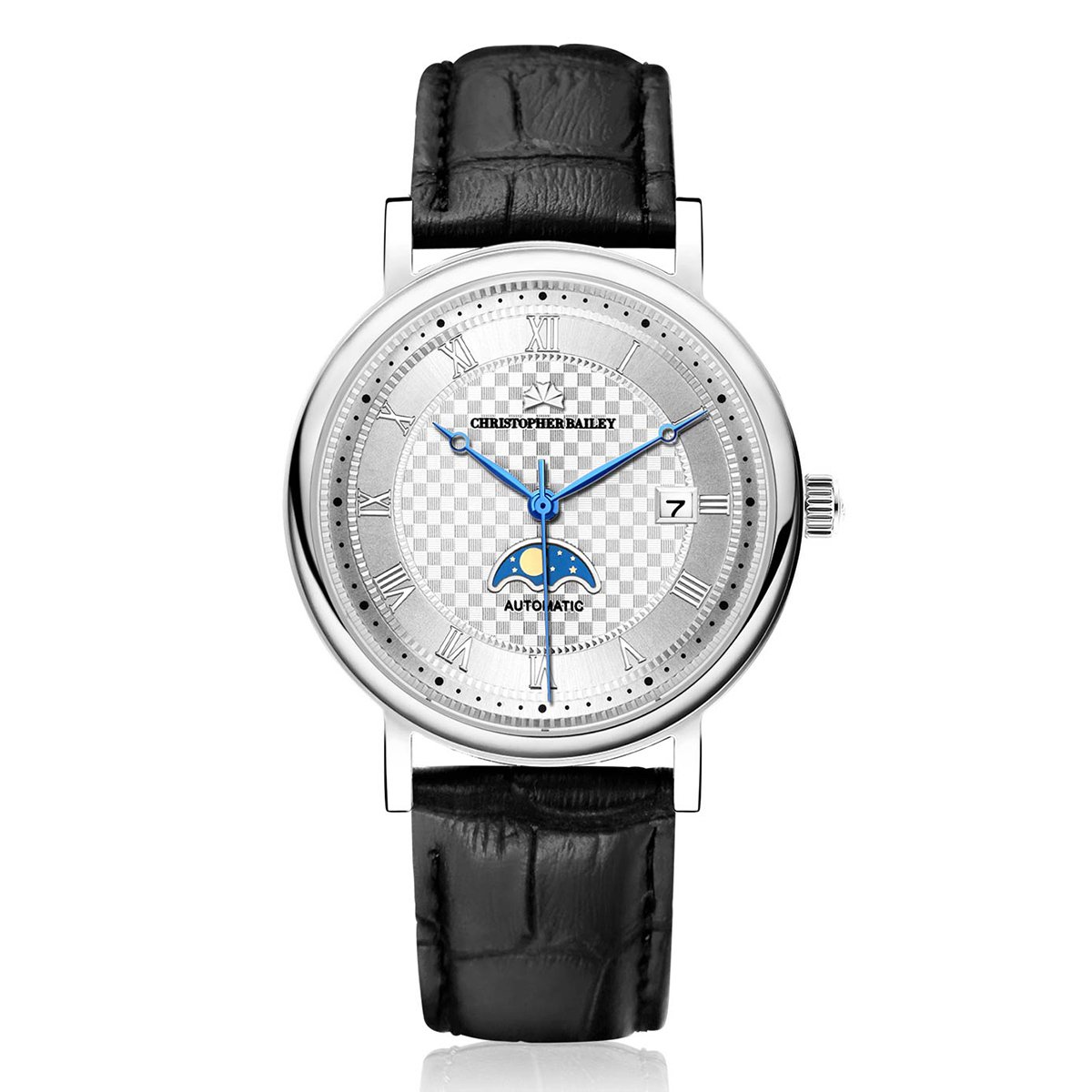 全自动机械表男表真皮镂空复古纹机械男士手表