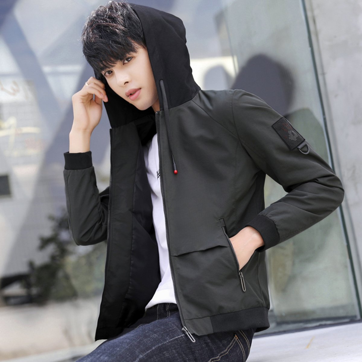 巴贝babei型男衣柜2018秋季新款时尚休闲潮流简约修身舒适百搭帅气