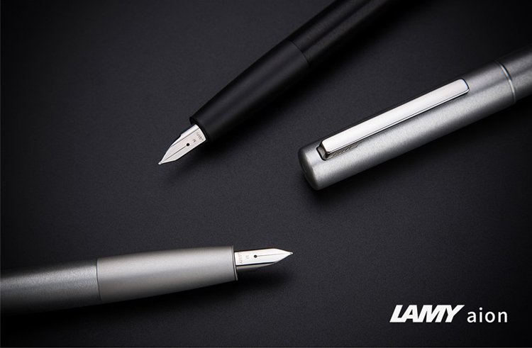 lamy凌美 aion永恒系列-黑色墨水笔 钢笔ef尖 德国进口