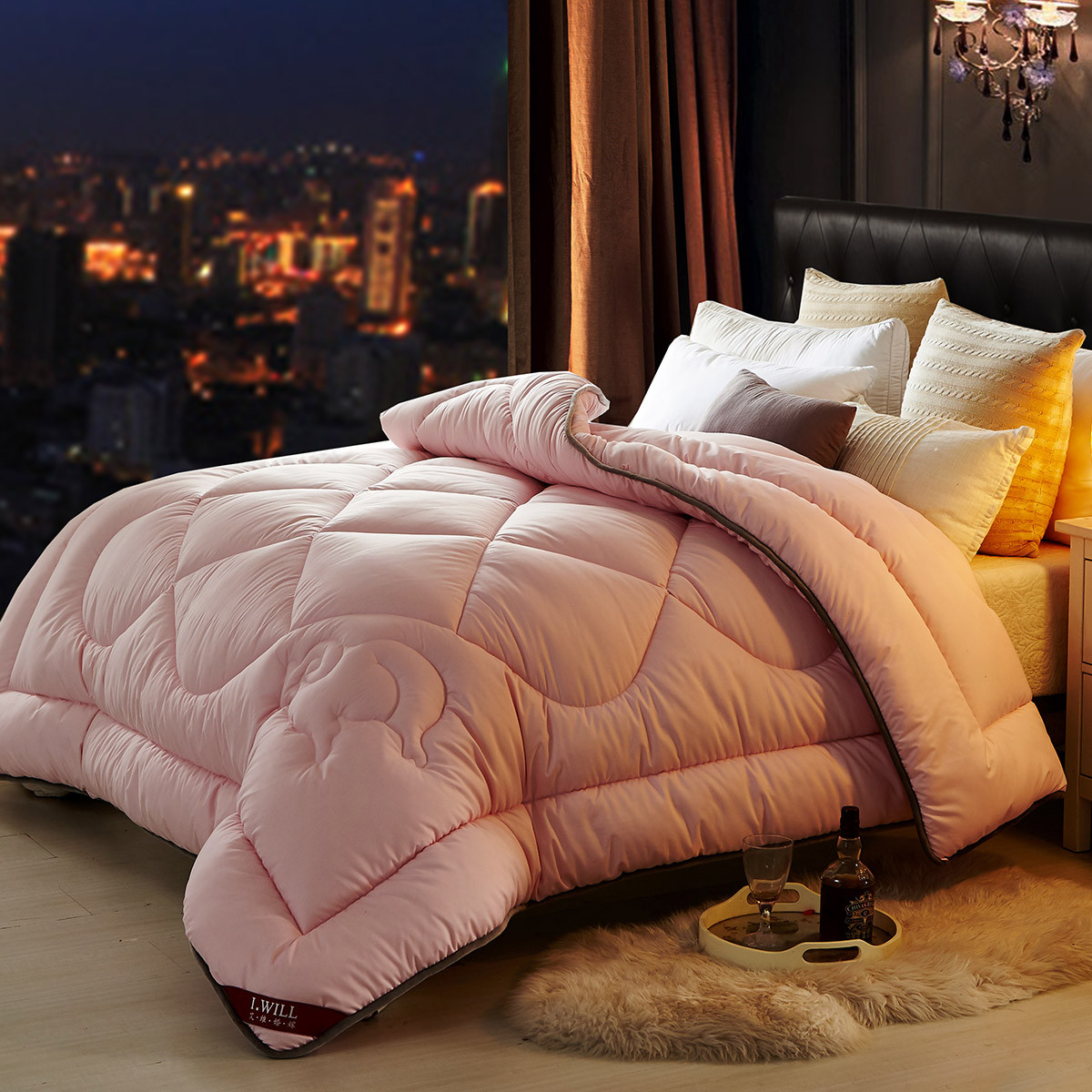 100%羊毛被子冬厚被芯艾维家纺加厚保暖全羊毛单人双人冬季被