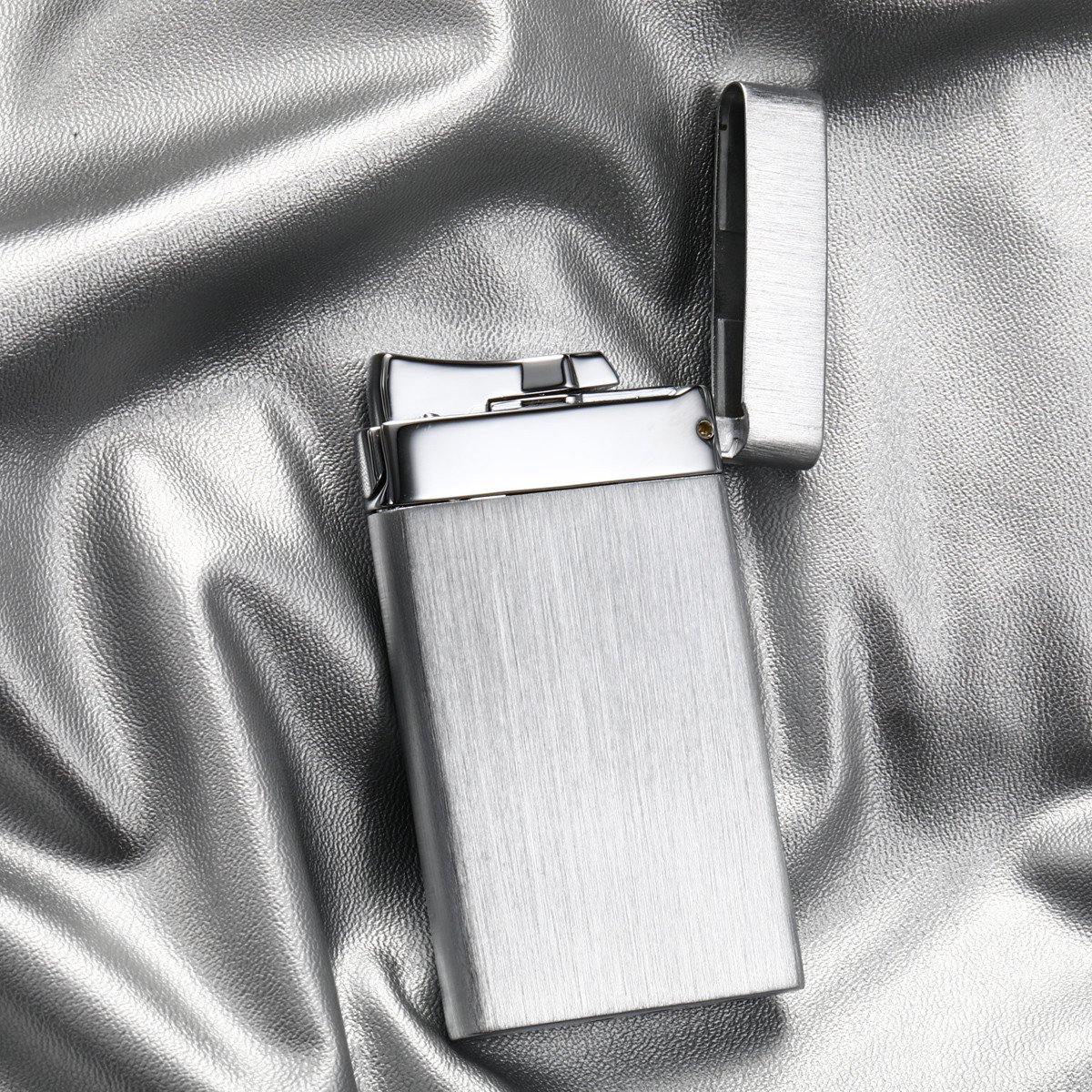 打火机 windmill风车-充气打火机简约银 高档奢华打火机 时尚防风火机