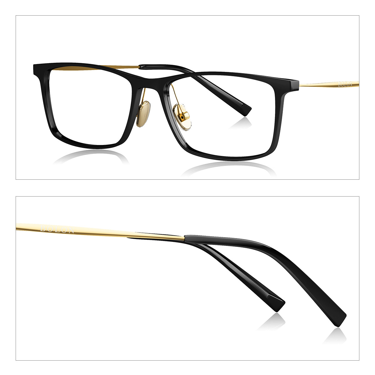 暴龙新品光学镜架男全框眼镜架方框金属近视镜bj5006