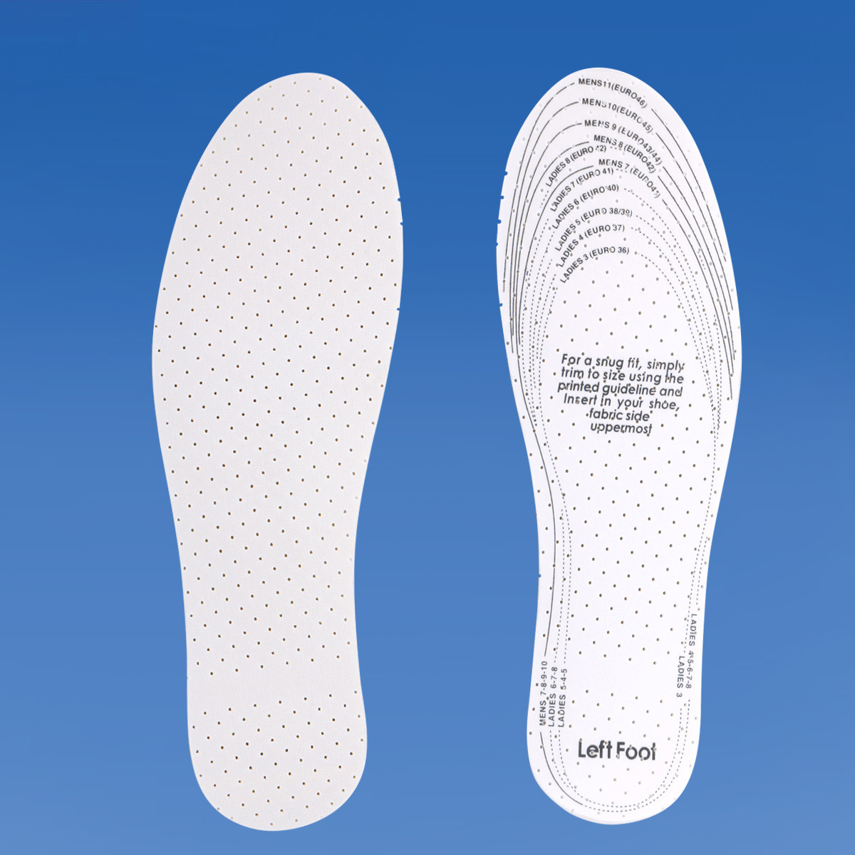 【5双量贩装】可自行剪裁码数自由 男女通用乳胶气孔鞋垫