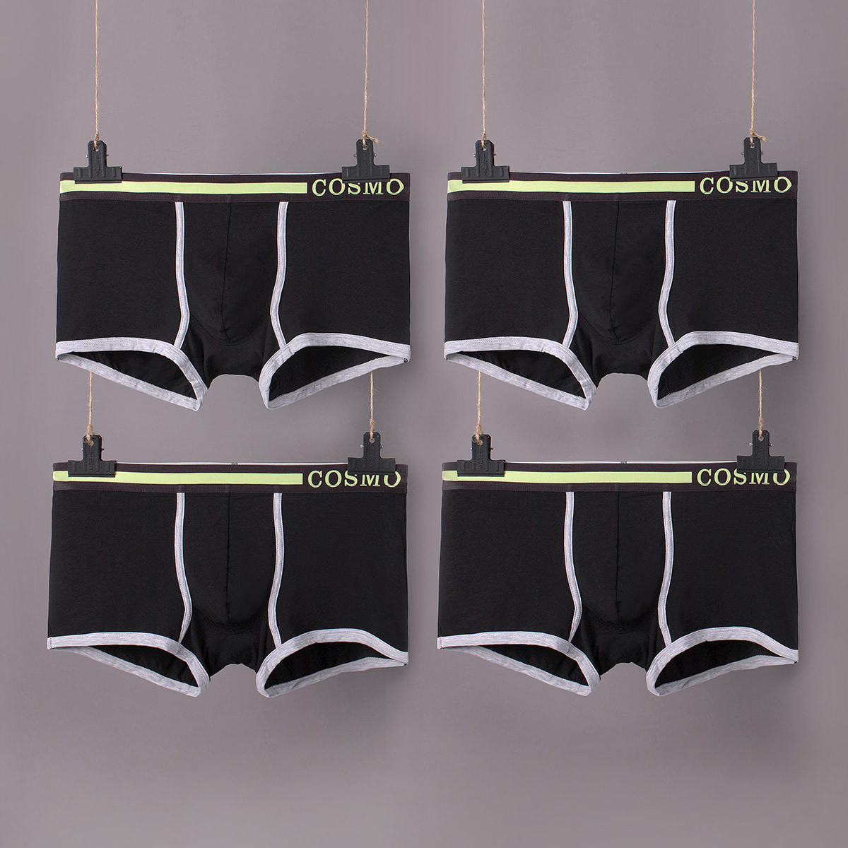 简约舒适莫代尔组合男士平角内裤