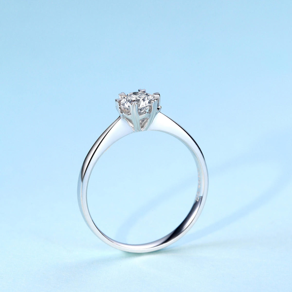 佐卡伊 纯情 40分精美心形爪戒指钻石女戒钻戒/钻石戒指