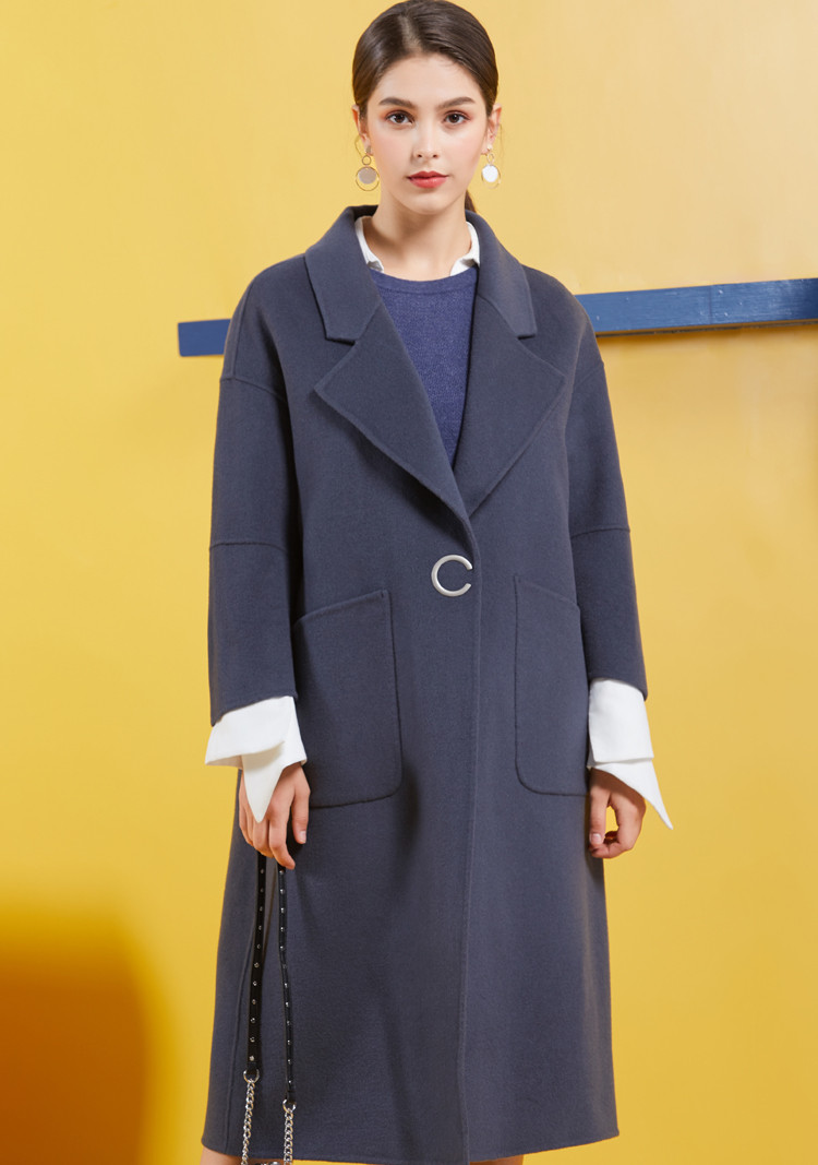 秋冬新款双面羊毛大衣女长款韩版高端100%羊毛呢子外套
