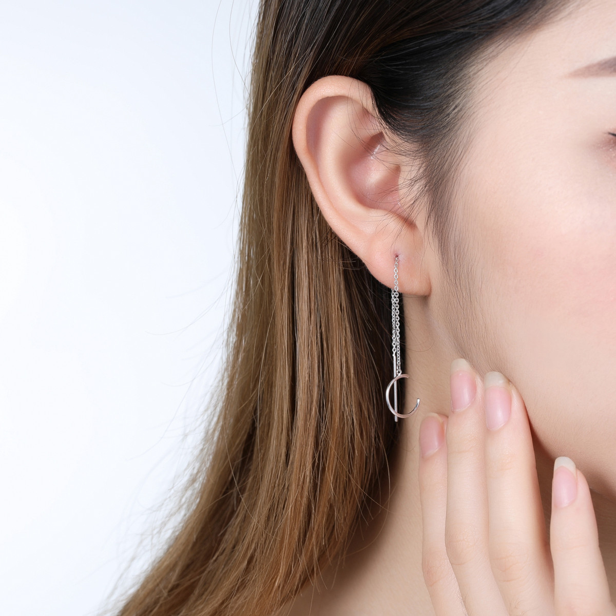 佐卡伊 pt950铂金耳饰铂金耳线铂金耳环铂金耳钉