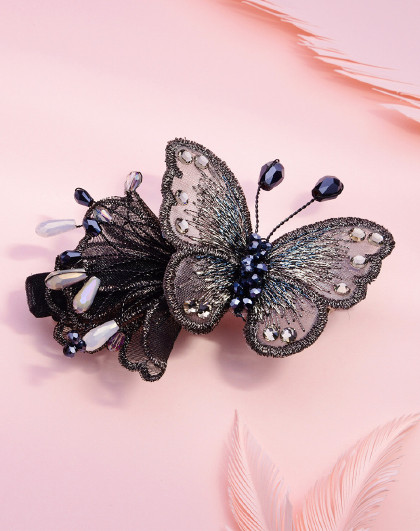 rena chris送妈妈发饰曼妙轻纱翩翩起舞蝴蝶横夹