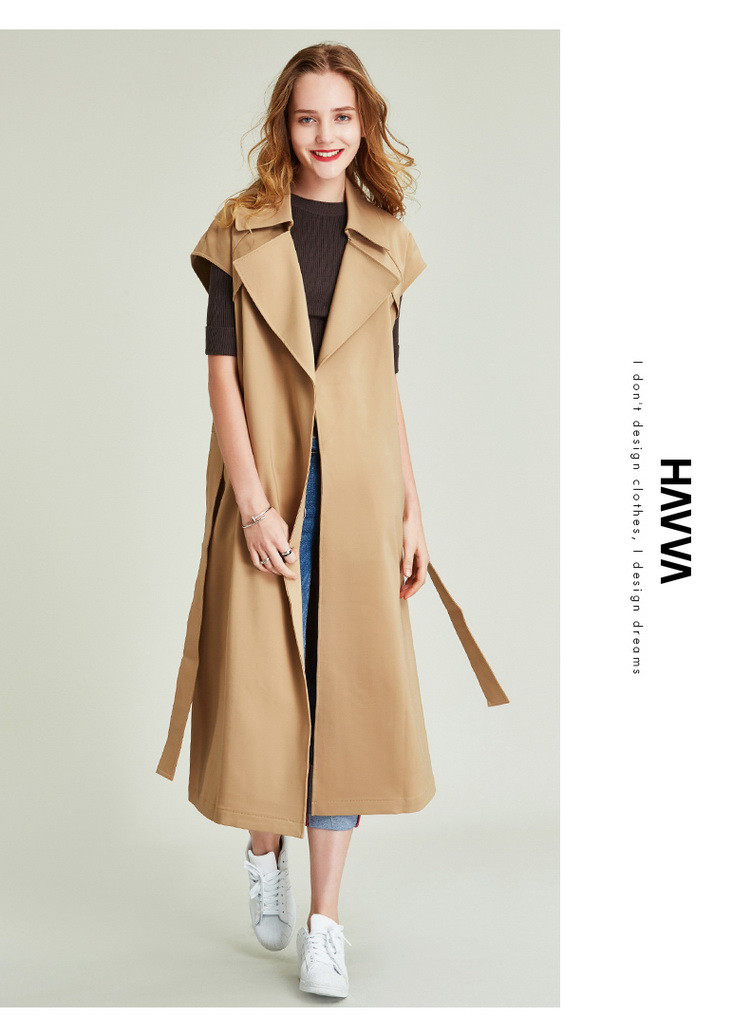 (已售空)westminster双翻领马甲风衣2019新款女装