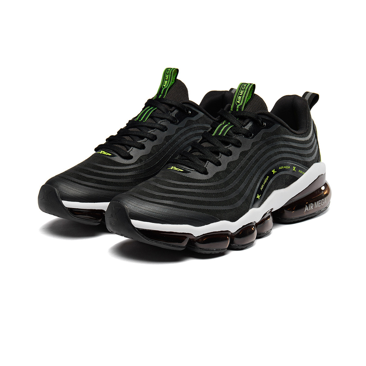 xtep air mega系列 男款全掌气垫减震跑鞋