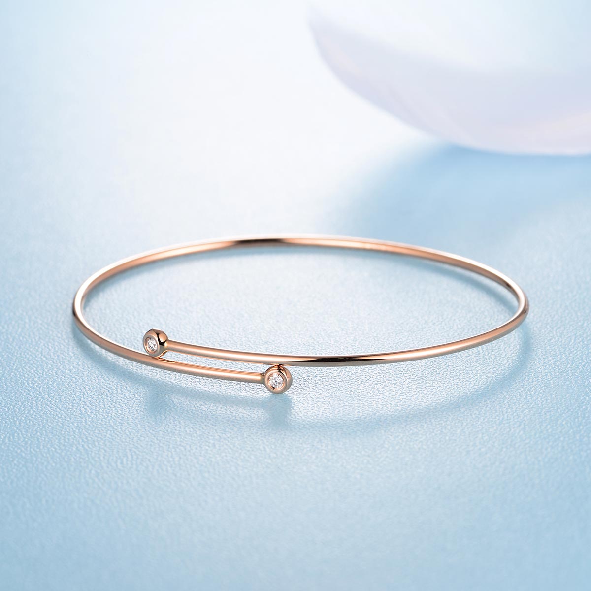 佐卡伊 波点 18k金钻石手镯