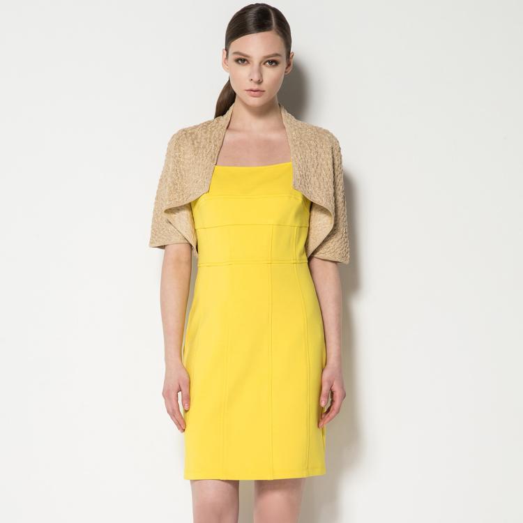 Ports 1961 宝姿女式优雅时尚开襟针织衫 In Yellow