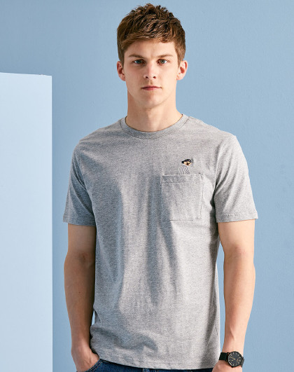 小熊2019夏季新品男装卡通小熊t恤