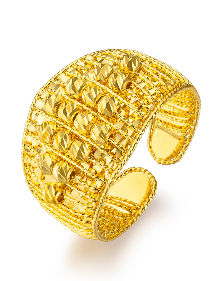 goldstyle幻彩金光黄金戒指定价